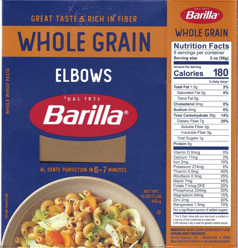 Barilla Whole Grain Elbows