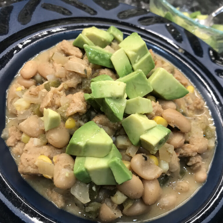 White Chili with Soy Curls